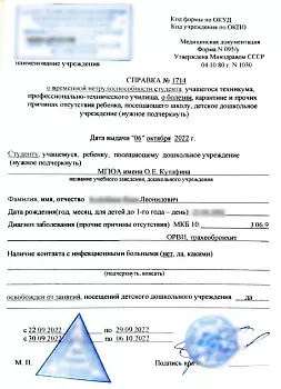 Купить справку о нетрудоспособности в Москве.